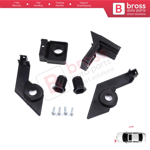 Headlight Holder Mount Repair Bracket Tab Set Left Side for VW Passat B6 3C2 3C5 2005-2011 3C0998225