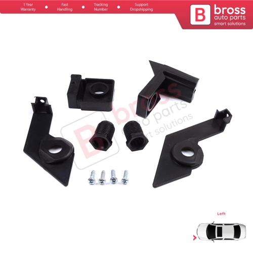 Headlight Holder Mount Repair Bracket Tab Set Left Side for VW Passat B6 3C2 3C5 2005-2011 3C0998225