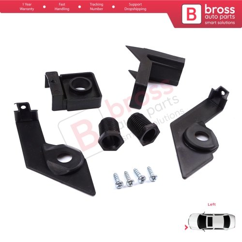 Headlight Holder Mount Repair Bracket Tab Set Left Side for VW Passat B6 3C2 3C5 2005-2011 3C0998225