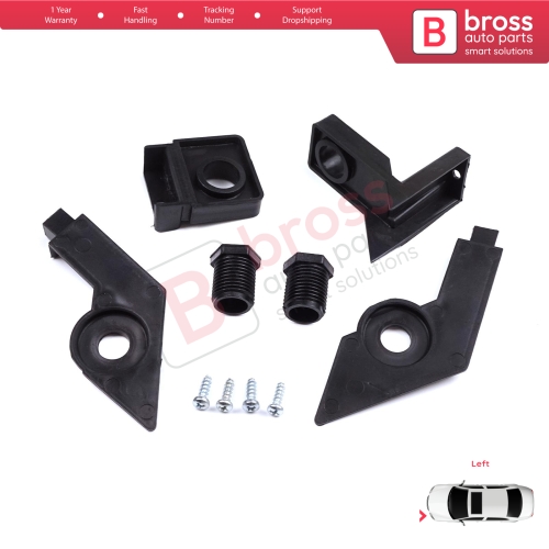 Headlight Holder Mount Repair Bracket Tab Set Left Side for VW Passat B6 3C2 3C5 2005-2011 3C0998225