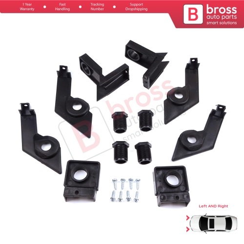 Headlight Holder Mount Repair Bracket Tab Set Left Right Side for VW Passat B6 3C2 3C5 2005-2011 3C0998225 3C0998226