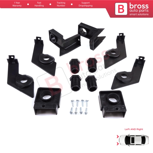 Headlight Holder Mount Repair Bracket Tab Set Left Right Side for VW Passat B6 3C2 3C5 2005-2011 3C0998225 3C0998226