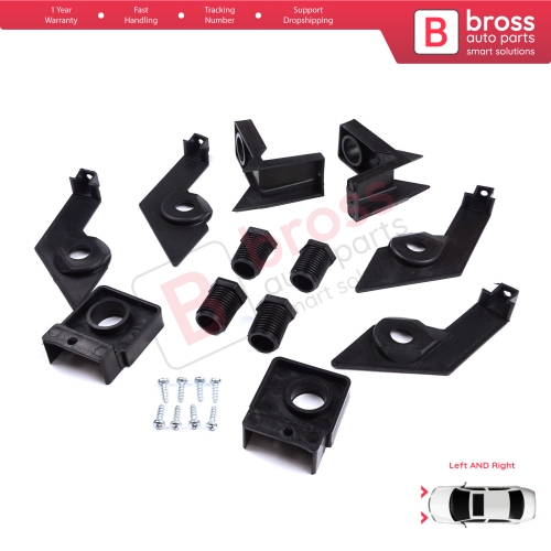 Headlight Holder Mount Repair Bracket Tab Set Left Right Side for VW Passat B6 3C2 3C5 2005-2011 3C0998225 3C0998226