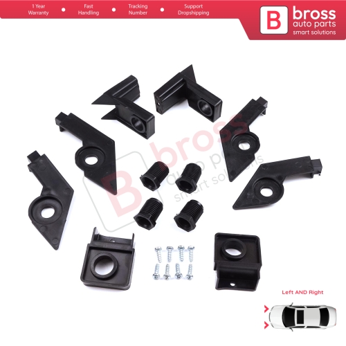 Headlight Holder Mount Repair Bracket Tab Set Left Right Side for VW Passat B6 3C2 3C5 2005-2011 3C0998225 3C0998226