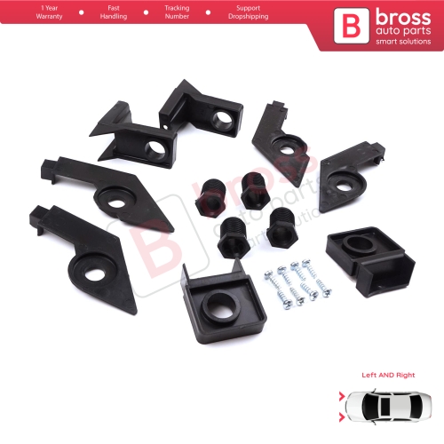 Headlight Holder Mount Repair Bracket Tab Set Left Right Side for VW Passat B6 3C2 3C5 2005-2011 3C0998225 3C0998226