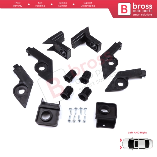 Headlight Holder Mount Repair Bracket Tab Set Left Right Side for VW Passat B6 3C2 3C5 2005-2011 3C0998225 3C0998226