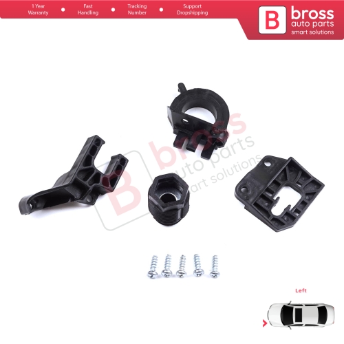 Headlight Holder Mount Repair Bracket Tab Set Left Side for Audi A4 B9 8W 8W5 8WD 8W2 8WC 2016-On 8W0998121