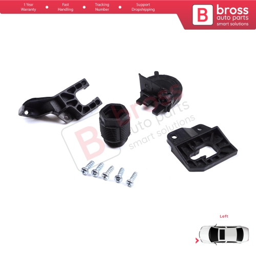 Headlight Holder Mount Repair Bracket Tab Set Left Side for Audi A4 B9 8W 8W5 8WD 8W2 8WC 2016-On 8W0998121