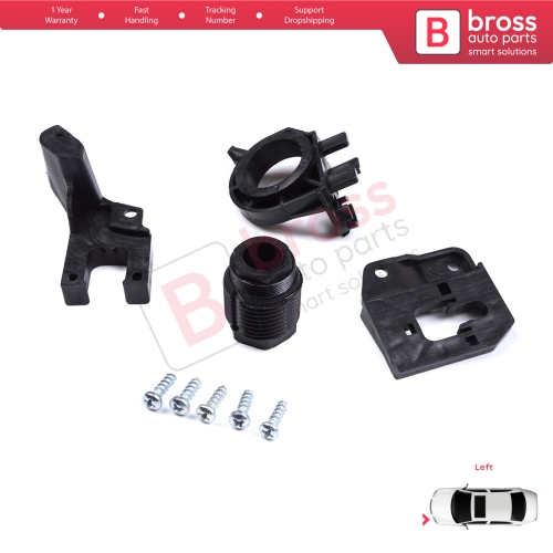 Headlight Holder Mount Repair Bracket Tab Set Left Side for Audi A4 B9 8W 8W5 8WD 8W2 8WC 2016-On 8W0998121