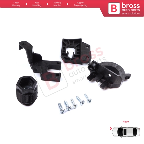 Headlight Holder Mount Repair Bracket Tab Set Right Side for Audi A4 B9 8W 8W5 8WD 8W2 8WC 2016-On 8W0998122