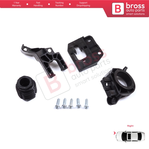 Headlight Holder Mount Repair Bracket Tab Set Right Side for Audi A4 B9 8W 8W5 8WD 8W2 8WC 2016-On 8W0998122