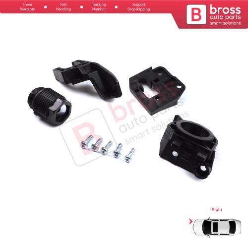 Headlight Holder Mount Repair Bracket Tab Set Right Side for Audi A4 B9 8W 8W5 8WD 8W2 8WC 2016-On 8W0998122