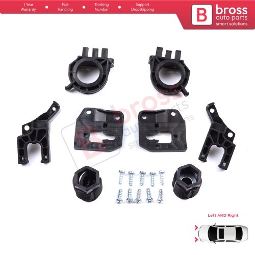 Headlight Holder Mount Repair Bracket Tab Set Left Right Side for Audi A4 B9 8W 8W5 8WD 8W2 8WC 2016-On 8W0998121 8W0998122