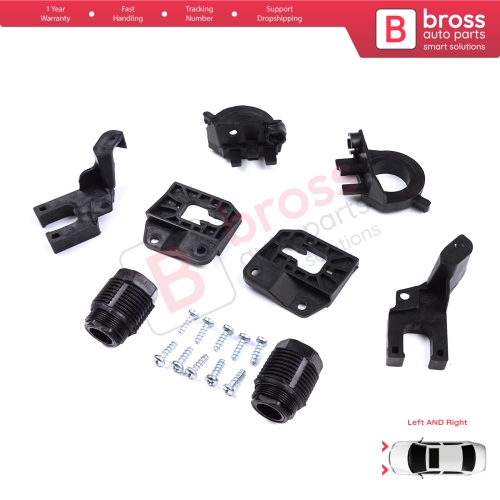 Headlight Holder Mount Repair Bracket Tab Set Left Right Side for Audi A4 B9 8W 8W5 8WD 8W2 8WC 2016-On 8W0998121 8W0998122