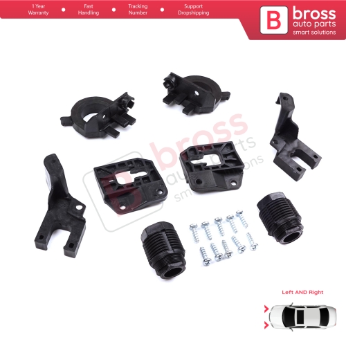 Headlight Holder Mount Repair Bracket Tab Set Left Right Side for Audi A4 B9 8W 8W5 8WD 8W2 8WC 2016-On 8W0998121 8W0998122