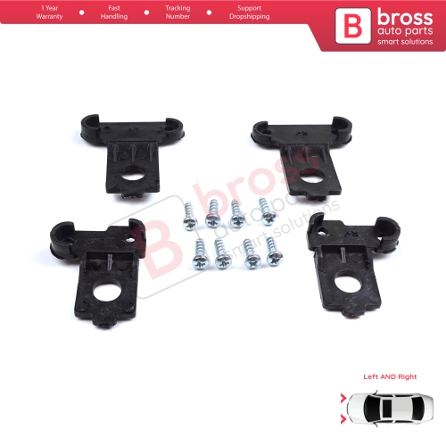 Headlight Holder Mount Repair Bracket Tab Set Left Right Side for VW Polo MK6 AW1 BZ1 AE1 2017-On 4/5 Door 2G0998225 2G0998226