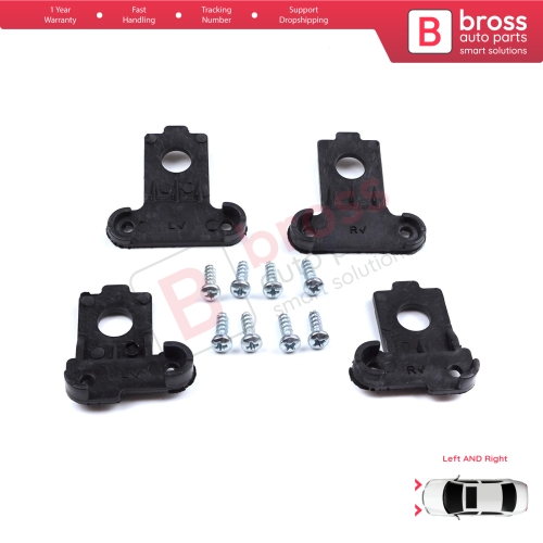 Headlight Holder Mount Repair Bracket Tab Set Left Right Side for VW Polo MK6 AW1 BZ1 AE1 2017-On 4/5 Door 2G0998225 2G0998226