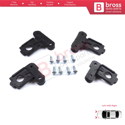 Headlight Holder Mount Repair Bracket Tab Set Left Right Side for VW Polo MK6 AW1 BZ1 AE1 2017-On 4/5 Door 2G0998225 2G0998226