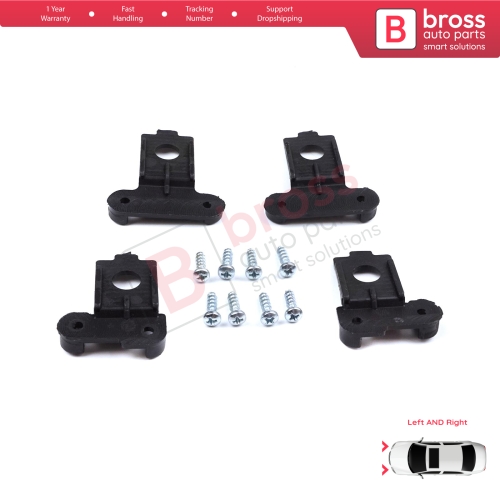 Headlight Holder Mount Repair Bracket Tab Set Left Right Side for VW Polo MK6 AW1 BZ1 AE1 2017-On 4/5 Door 2G0998225 2G0998226