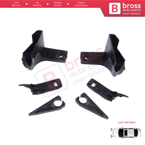 Headlight Holder Mount Repair Bracket Tab Set Right Left Side for Ford Transit Tourneo Custom MK1 V362 2012-2018 BK2113D152BJ BK2113D153BJ