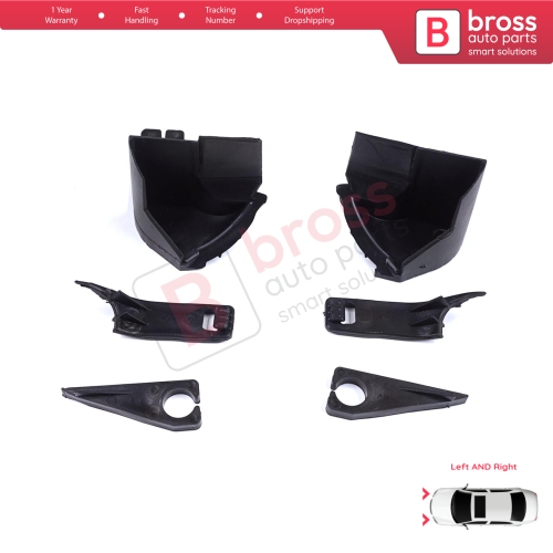 Headlight Holder Mount Repair Bracket Tab Set Right Left Side for Ford Transit Tourneo Custom MK1 V362 2012-2018 BK2113D152BJ BK2113D153BJ