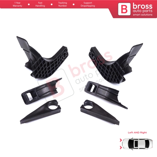 Headlight Holder Mount Repair Bracket Tab Set Right Left Side for Ford Transit Tourneo Custom MK1 V362 2012-2018 BK2113D152BJ BK2113D153BJ