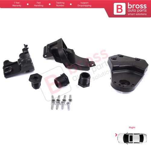 Headlight Holder Mount Repair Bracket Tab Set Right Side for Mercedes E Class W213 X213 W238 C238 A238 2016-2020 A2138202200