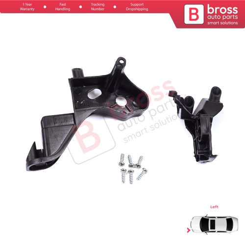 Headlight Holder Mount Repair Bracket Tab Set Left Side for Citroen C4 MK2 B7 NC 2009-2018 DS4 MK1 NX 2010-2015 6212H1