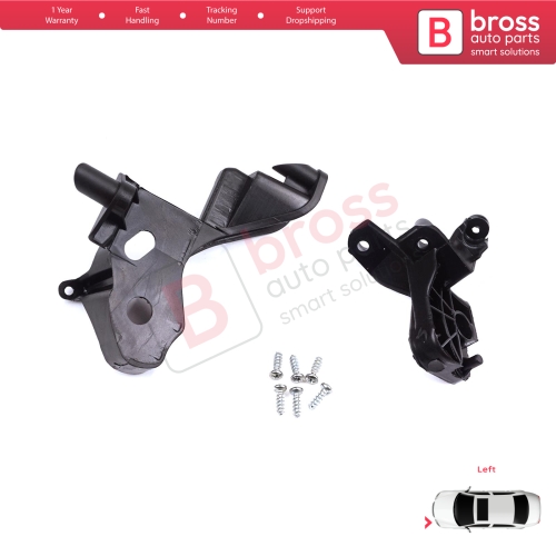 Headlight Holder Mount Repair Bracket Tab Set Left Side for Citroen C4 MK2 B7 NC 2009-2018 DS4 MK1 NX 2010-2015 6212H1