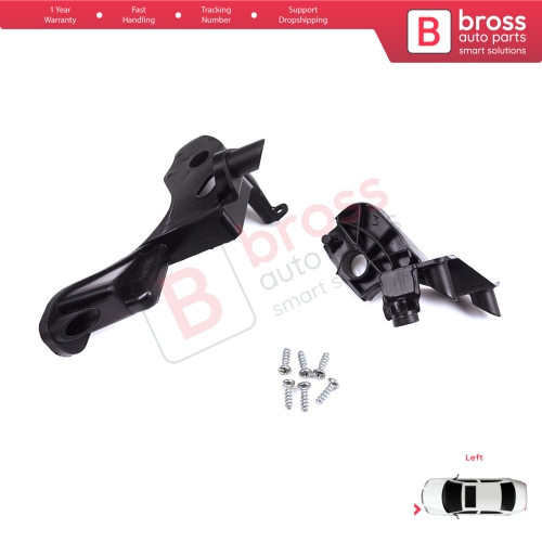 Headlight Holder Mount Repair Bracket Tab Set Left Side for Citroen C4 MK2 B7 NC 2009-2018 DS4 MK1 NX 2010-2015 6212H1