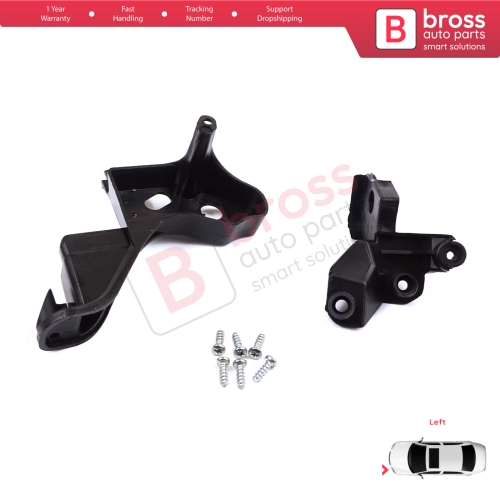 Headlight Holder Mount Repair Bracket Tab Set Left Side for Citroen C4 MK2 B7 NC 2009-2018 DS4 MK1 NX 2010-2015 6212H1