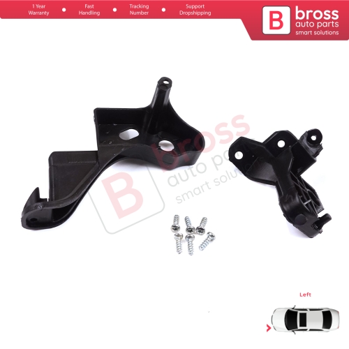 Headlight Holder Mount Repair Bracket Tab Set Left Side for Citroen C4 MK2 B7 NC 2009-2018 DS4 MK1 NX 2010-2015 6212H1