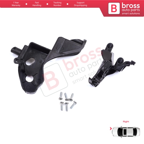 Headlight Holder Mount Repair Bracket Tab Set Right Side for Citroen C4 MK2 B7 NC 2009-2018 DS4 MK1 NX 2010-2015 6212H0