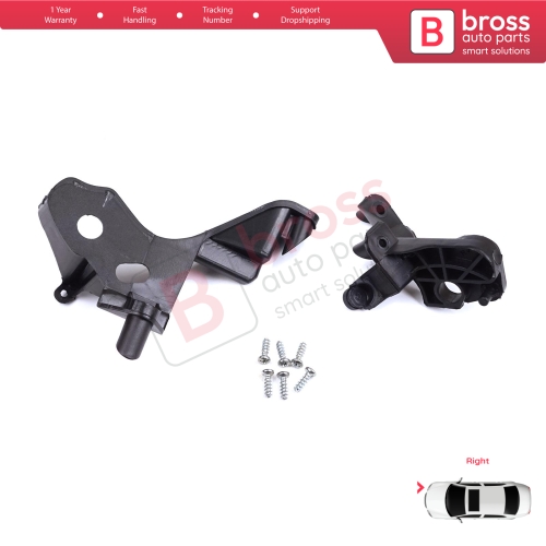 Headlight Holder Mount Repair Bracket Tab Set Right Side for Citroen C4 MK2 B7 NC 2009-2018 DS4 MK1 NX 2010-2015 6212H0