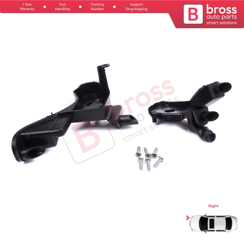 Headlight Holder Mount Repair Bracket Tab Set Right Side for Citroen C4 MK2 B7 NC 2009-2018 DS4 MK1 NX 2010-2015 6212H0