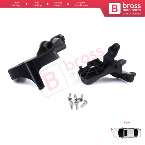 Headlight Holder Mount Repair Bracket Tab Set Right Side for Citroen C4 MK2 B7 NC 2009-2018 DS4 MK1 NX 2010-2015 6212H0