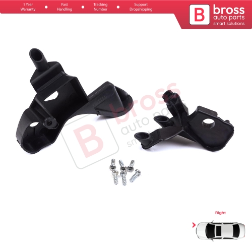 Headlight Holder Mount Repair Bracket Tab Set Right Side for Citroen C4 MK2 B7 NC 2009-2018 DS4 MK1 NX 2010-2015 6212H0