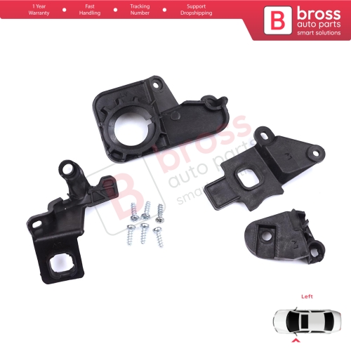 Headlight Holder Mount Repair Bracket Tab Set Left Side for Citroen C5 MK2 MK3 RD TD RW X7 2008-2017 6212F0