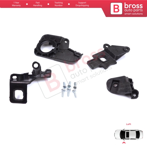 Headlight Holder Mount Repair Bracket Tab Set Left Side for Citroen C5 MK2 MK3 RD TD RW X7 2008-2017 6212F0