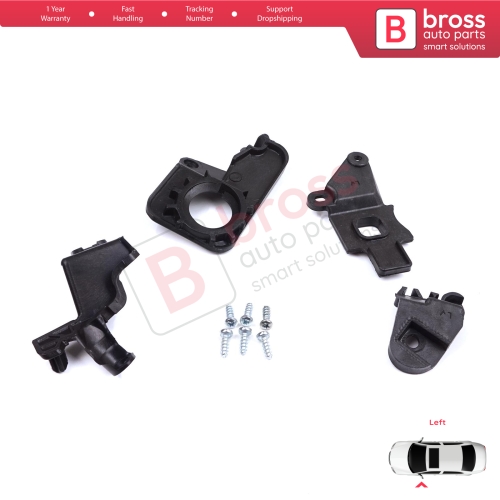 Headlight Holder Mount Repair Bracket Tab Set Left Side for Citroen C5 MK2 MK3 RD TD RW X7 2008-2017 6212F0