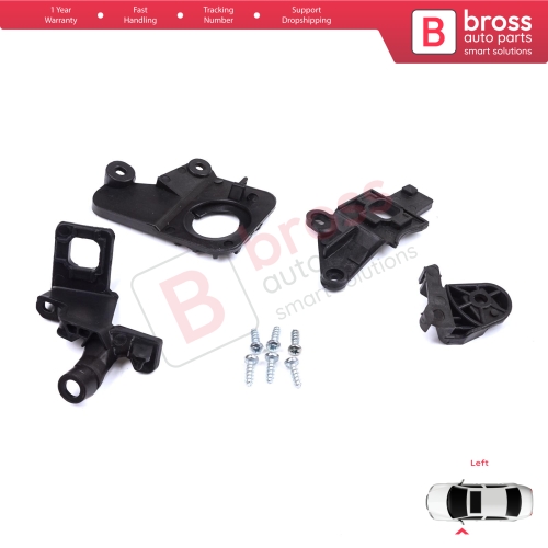 Headlight Holder Mount Repair Bracket Tab Set Left Side for Citroen C5 MK2 MK3 RD TD RW X7 2008-2017 6212F0