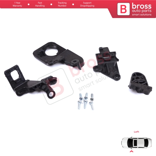 Headlight Holder Mount Repair Bracket Tab Set Left Side for Citroen C5 MK2 MK3 RD TD RW X7 2008-2017 6212F0