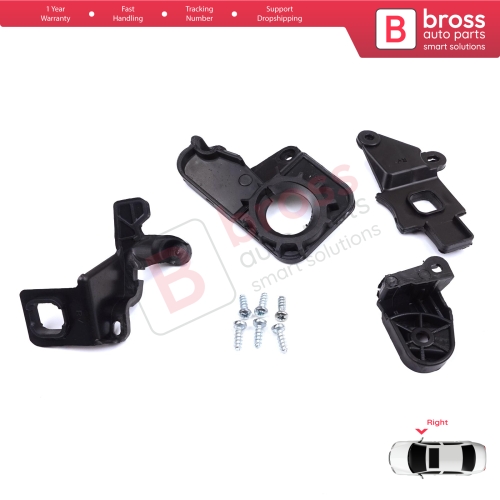 Headlight Holder Mount Repair Bracket Tab Set Right Side for Citroen C5 MK2 MK3 RD TD RW X7 2008-2017 6212F1