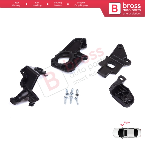 Headlight Holder Mount Repair Bracket Tab Set Right Side for Citroen C5 MK2 MK3 RD TD RW X7 2008-2017 6212F1