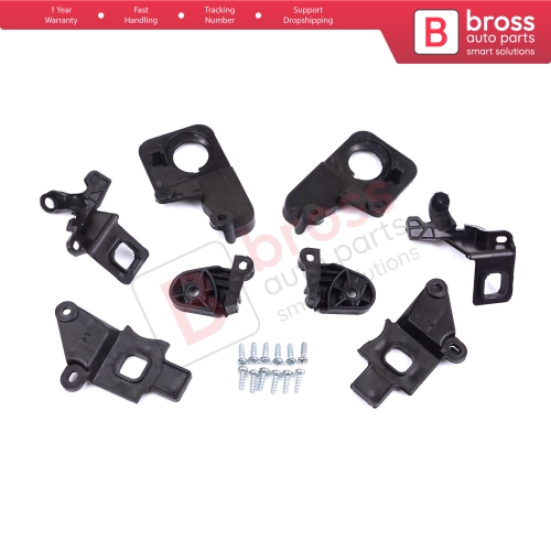 Headlight Holder Mount Repair Bracket Tab Set Left Right Side for Citroen C5 MK2 MK3 RD TD RW X7 2008-2017 6212F0 6212F1