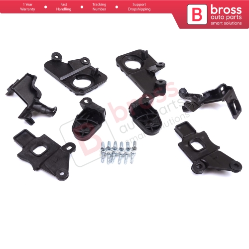 Headlight Holder Mount Repair Bracket Tab Set Left Right Side for Citroen C5 MK2 MK3 RD TD RW X7 2008-2017 6212F0 6212F1