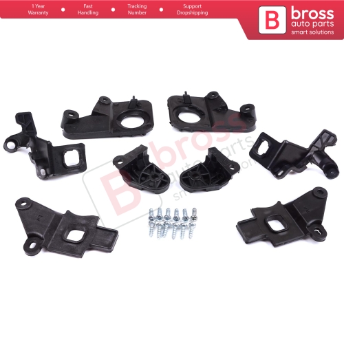 Headlight Holder Mount Repair Bracket Tab Set Left Right Side for Citroen C5 MK2 MK3 RD TD RW X7 2008-2017 6212F0 6212F1