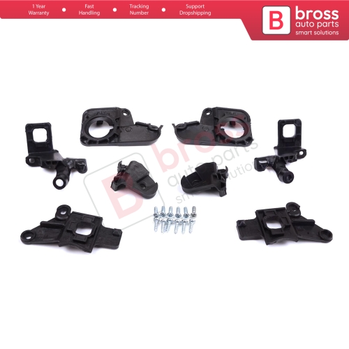 Headlight Holder Mount Repair Bracket Tab Set Left Right Side for Citroen C5 MK2 MK3 RD TD RW X7 2008-2017 6212F0 6212F1