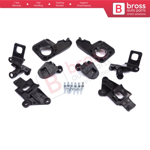 Headlight Holder Mount Repair Bracket Tab Set Left Right Side for Citroen C5 MK2 MK3 RD TD RW X7 2008-2017 6212F0 6212F1