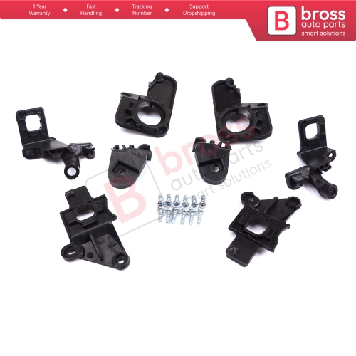 Headlight Holder Mount Repair Bracket Tab Set Left Right Side for Citroen C5 MK2 MK3 RD TD RW X7 2008-2017 6212F0 6212F1